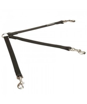 Triple Nylon Dog Leash Coupler for Walking 3 Dogs at a Time