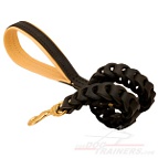 Anti-pulling Braided Leather Dog Leash