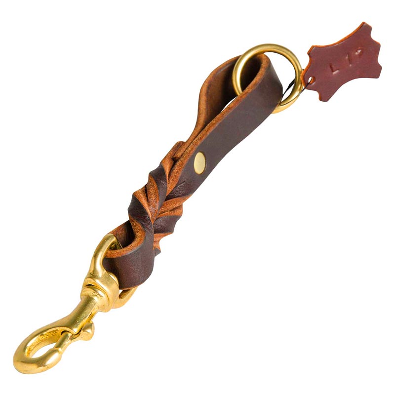 Leather Braided Dog Pull Tab for Daily walking