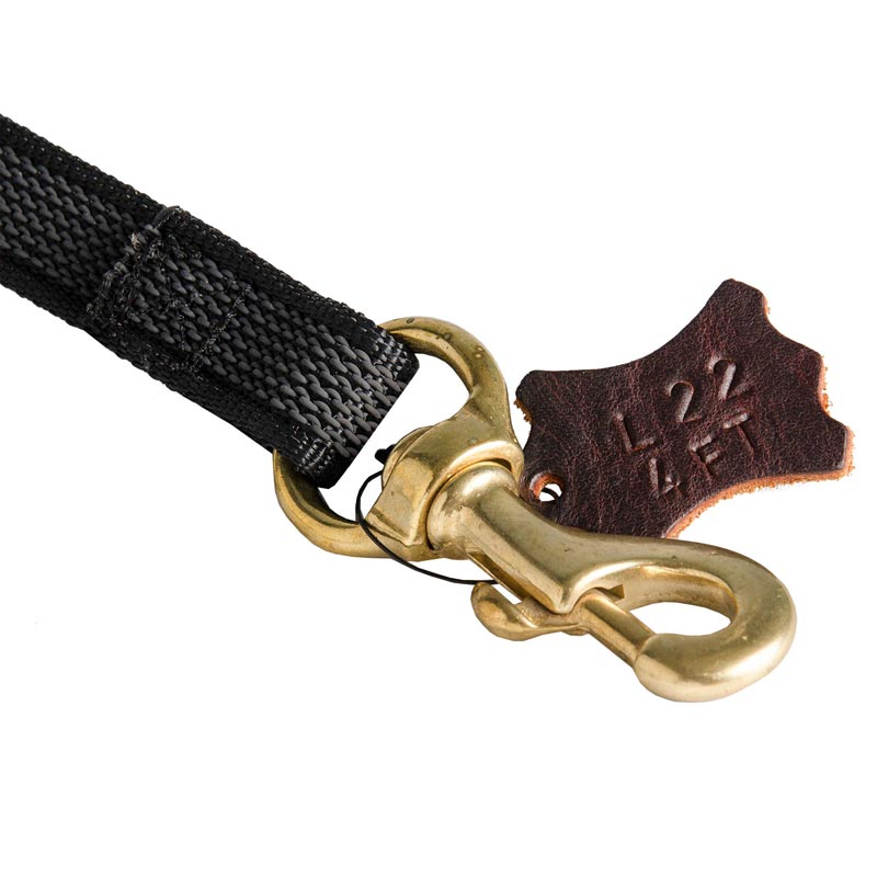 Strong Dog Leash Nylon with Brass Snap Hook