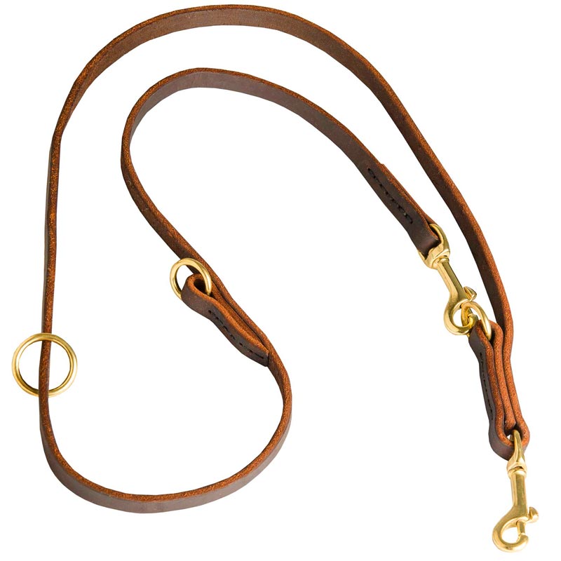 Multipurpose Leather Dog Leash for 